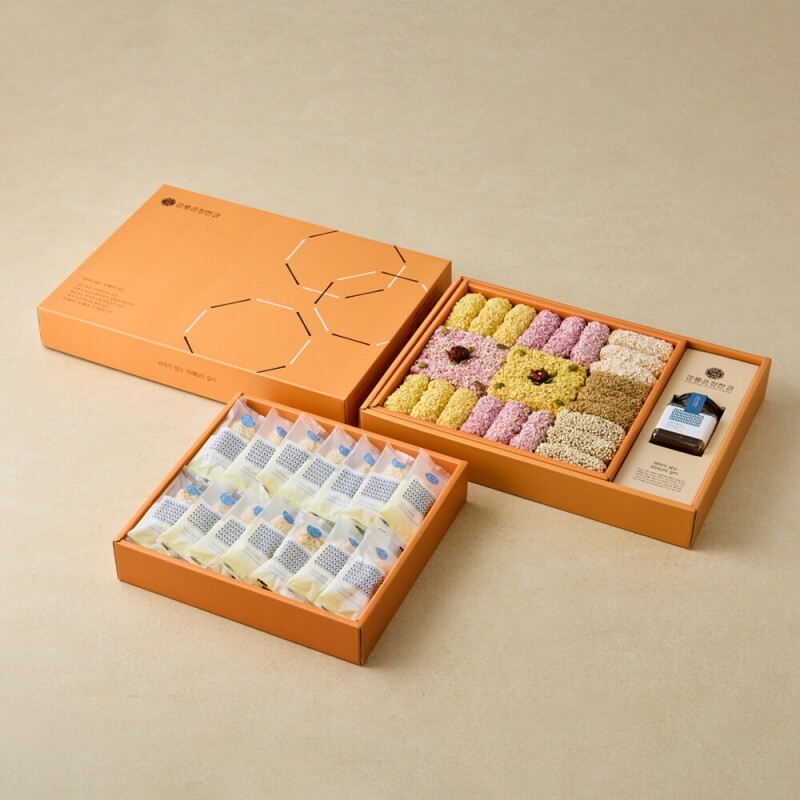 사임당에프앤비,강릉은정한과 담화연 유과 선물세트 수제 한과 전통과자 명절 설날 추석 부모님 상견례선물