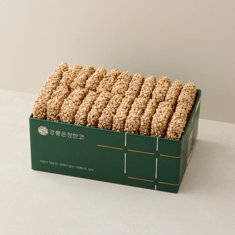 사임당에프앤비,강릉은정한과 보리과줄 1kg(500gX2봉) (대용량 유과 답례품 명절 설날 추석 단체선물)