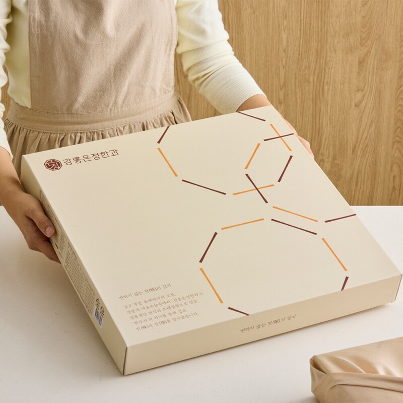 사임당에프앤비,강릉은정한과 연화담 1단 선물세트+보자기 (전통 유과 수제 한과 답례품 명절 설날 추석선물)